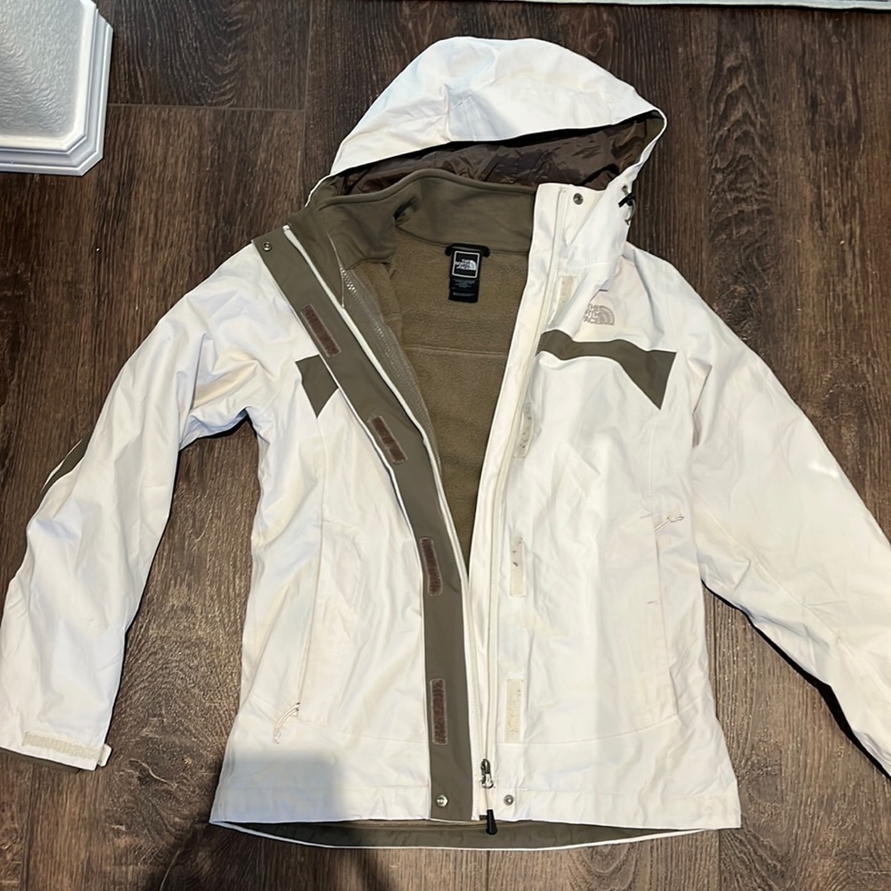 North face two in one jacket size small